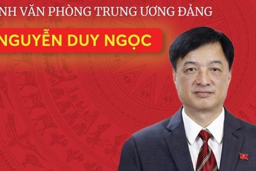 Tiểu sử Chánh Văn phòng Trung ương Đảng Nguyễn Duy Ngọc