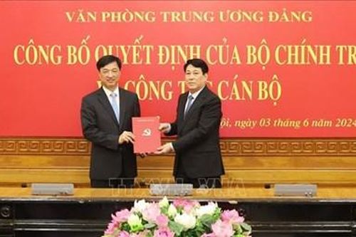 Thứ trưởng Bộ Công an Nguyễn Duy Ngọc được phân công giữ chức Chánh Văn phòng Trung ương Đảng