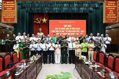 Gặp mặt các cơ quan, đơn vị đồng hành Cuộc đua xe đạp 'Về Điện Biên Phủ-2024, Cúp Báo Quân đội nhân dân'