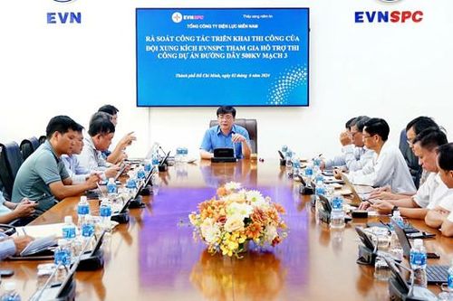 EVNSPC khẩn trương hỗ trợ thi công Dự án đường dây 500kV mạch 3