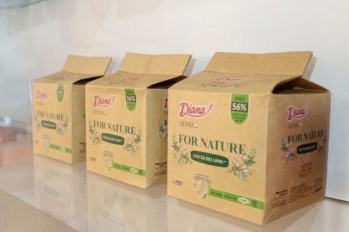 Băng vệ sinh làm bằng bông organic cotton, giảm 56% lượng nhựa bao bì