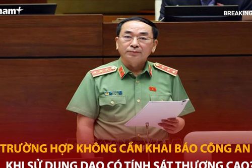 Bản tin 60s: Khi nào dùng dao tính sát thương cao không cần khai báo công an?