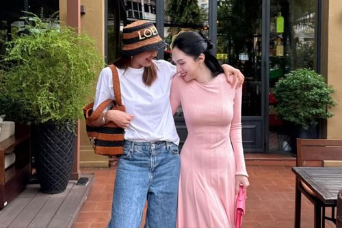 Hoa hậu Hương Giang đọ sắc cùng một siêu mẫu, dùng chiêu này để 'lấn át' vóc dáng