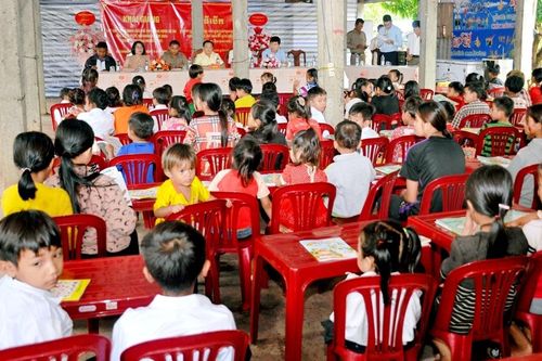 Binh đoàn 15: Khai mạc lớp học chữ Khmer