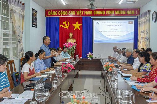 Tổ chức The Corea Peace 3000 làm việc với Trường Cao đẳng nghề Việt Nam - Hàn Quốc Cà Mau