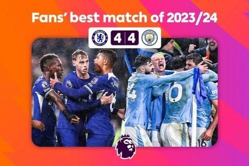 Fan bình chọn Chelsea vs Man City là trận đấu hay nhất Ngoại hạng Anh 2023/24