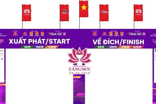 Lộ diện thiết kế cổng xuất phát - về đích tại Hành trình về Làng Sen 2024