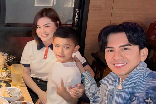 Đan Trường hội ngộ con trai Thiên Từ và vợ cũ ở Mỹ