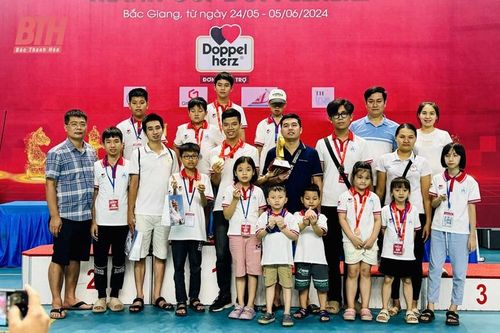 VĐV Thanh Hóa thắng lớn tại Giải vô địch Cờ vua trẻ quốc gia