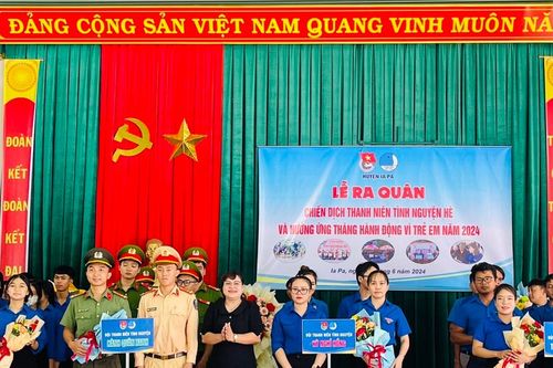 Huyện đoàn Ia Pa ra quân Chiến dịch thanh niên tình nguyện hè