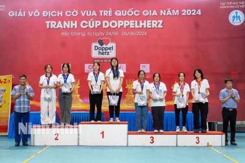 Các kỳ thủ Ninh Bình giành 24 huy chương tại Giải vô địch cờ vua trẻ quốc gia