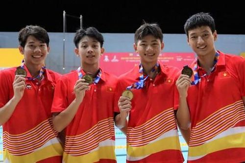 Em trai kình ngư Ánh Viên phá kỷ lục ở Đại hội thể thao học sinh Đông Nam Á