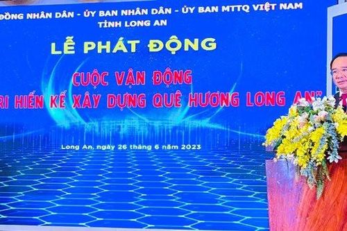 Vận động 'Cử tri hiến kế xây dựng quê hương Long An' năm 2024