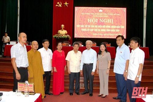 Đại biểu HĐND tỉnh tiếp xúc cử tri huyện Quảng Xương
