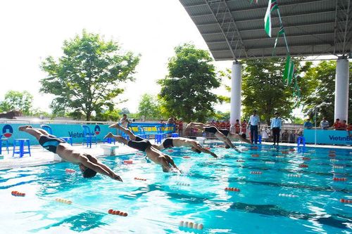 Khai mạc Hội thi bơi, lặn cứu đuối 'Chương trình phổ cập bơi phòng, chống tai nạn đuối nước trẻ em' tỉnh An Giang lần thứ XVII/ 2024