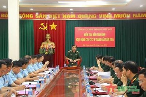 Tổng cục Chính trị QĐND Việt Nam kiểm tra hoạt động công tác Đảng, công tác chính trị tại Sư đoàn 365