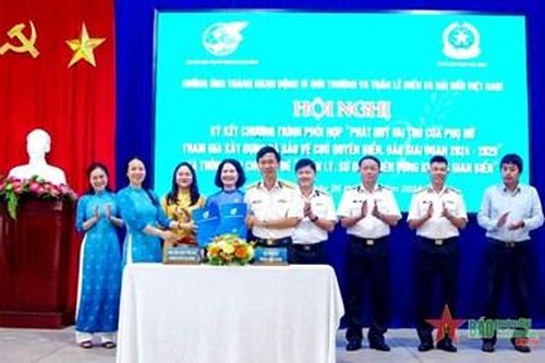 Vùng 3 Hải quân và Hội Liên hiệp Phụ nữ thành phố Đà Nẵng ký kết chương trình phối hợp hoạt động giai đoạn 2024-2029