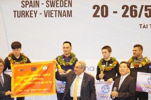 Bình Thuận đăng cai giải vô địch thế giới Billiards Carom 3 băng