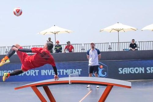 Xem những pha tung người móc bóng tại giải Teqball Thế giới 2024 lần đầu tiên tổ chức ở Việt Nam