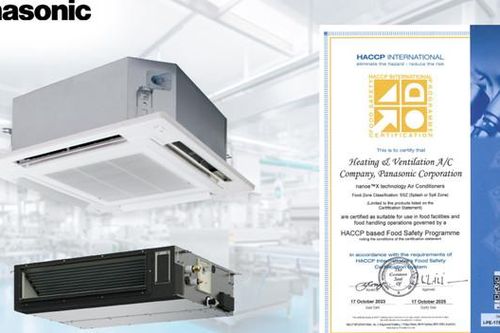 Điều hòa không khí Panasonic đạt chứng nhận HACCP International