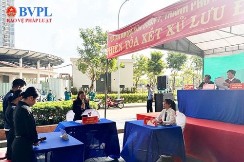 VKSND Quận 7 tuyên truyền pháp luật thông qua phiên tòa hình sự lưu động