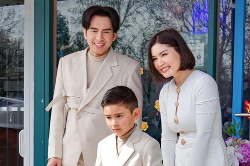 Đan Trường khoe con trai 7 tuổi đã làm 'ông chủ'