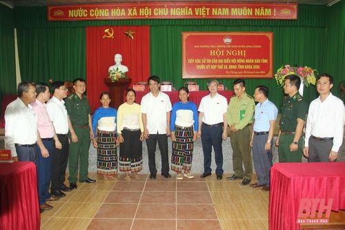 Đại biểu HĐND tỉnh tiếp xúc cử tri tại huyện Lang Chánh