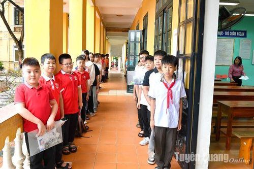 651 học sinh làm bài kiểm tra năng lực vào lớp 6 Trường THCS Lê Quý Đôn