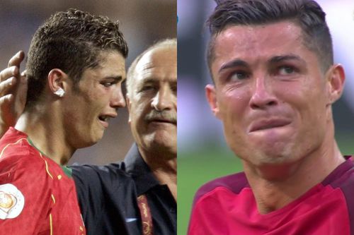 Ronaldo mạnh mẽ cũng có lúc yếu đuối, bật khóc như mưa khiến CĐV nhớ mãi