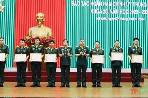 Học viện Chính trị tổ chức Lễ tốt nghiệp Lớp đào tạo ngắn hạn chính ủy trung (lữ) đoàn khóa 20