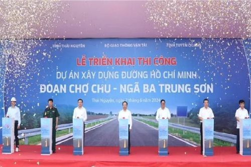 Khởi công xây dựng đường Chợ Chu - ngã ba Trung Sơn