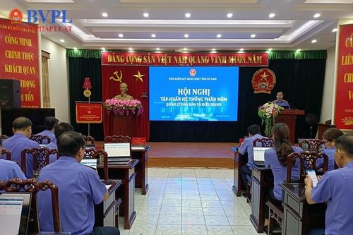 VKSND tỉnh Hà Nam tập huấn sử dụng phần mềm Hệ thống quản lý văn bản và điều hành