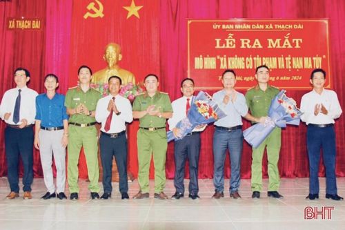 Ra mắt mô hình 'Xã không có tội phạm ma túy' đầu tiên của Thạch Hà
