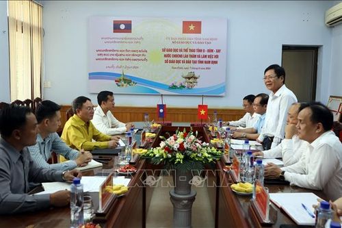 Nam Định và tỉnh U Đôm Xay hợp tác đào tạo nguồn nhân lực