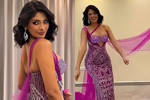 Miss Universe 2023 lộ dấu hiệu tăng cân giống cô chị người Ấn 2021