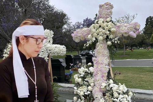 Vợ Đức Tiến mỗi ngày đều ra thăm mộ sau khi linh cữu chồng được an táng