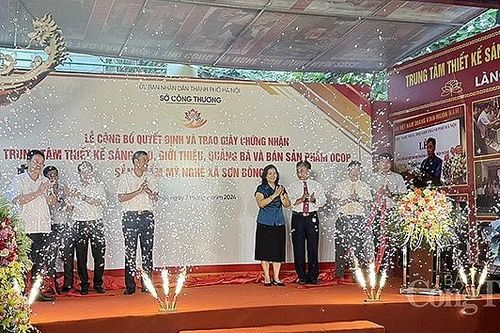 Hà Nội: Công nhận Trung tâm thiết kế sáng tạo, quảng bá sản phẩm xã Sơn Đồng