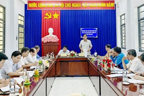 Thường trực HĐND TX. Tân Châu họp thường kỳ tháng 6/2024