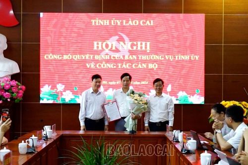 Công bố Quyết định của Ban Thường vụ Tỉnh ủy về công tác cán bộ