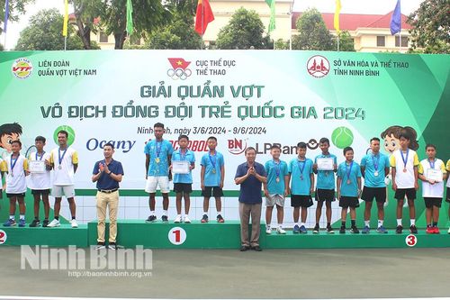 Giải Quần vợt vô địch đồng đội trẻ quốc gia năm 2024: Hà Nội 1 giành giải nhất U12 nam, Ninh Bình giành giải ba