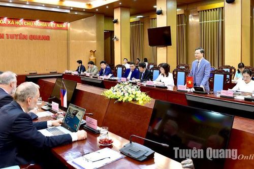 Chủ tịch UBND tỉnh Nguyễn Văn Sơn làm việc với Đại sứ đặc mệnh toàn quyền Cộng hòa Séc tại Việt Nam