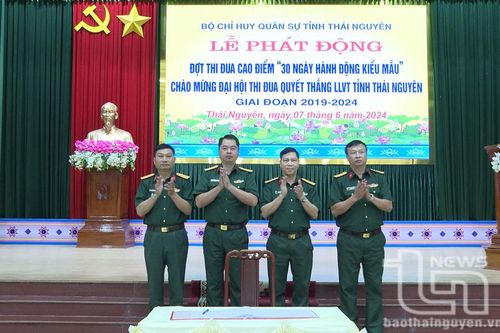 Phát động đợt thi đua cao điểm '30 ngày hành động kiểu mẫu'