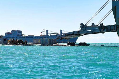 Mỹ tái thiết lập cầu tàu 320 triệu USD để hỗ trợ nhân đạo tại Gaza