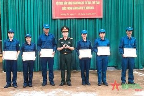 Huyện Mường Tè, tỉnh Lai Châu tổ chức thành công Hội thao bắn súng quân dụng năm 2024