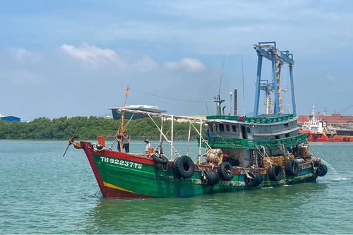 Bắt giữ 1 tàu vận chuyển dầu D.O trái phép