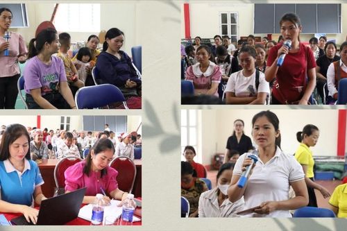 Đối thoại trực tiếp với cán bộ, hội viên phụ nữ cơ sở