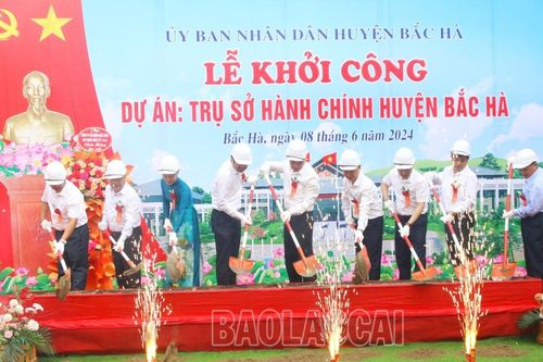 Khởi công dự án Trụ sở hành chính huyện Bắc Hà