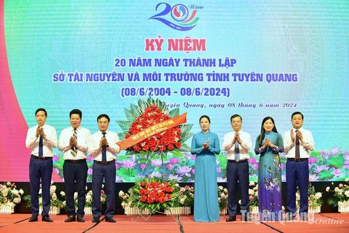 Sở Tài nguyên và Môi trường kỷ niệm 20 năm ngày thành lập