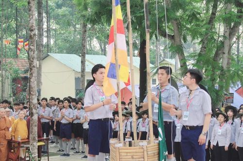 Đồng Nai: Phân ban Gia đình Phật tử tỉnh khai mạc liên trại huấn luyện đoàn sinh