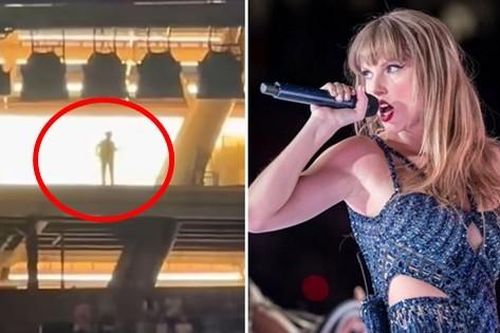 Phát hiện bóng đen bí ẩn đứng trên xà nhà trong buổi diễn của Taylor Swift